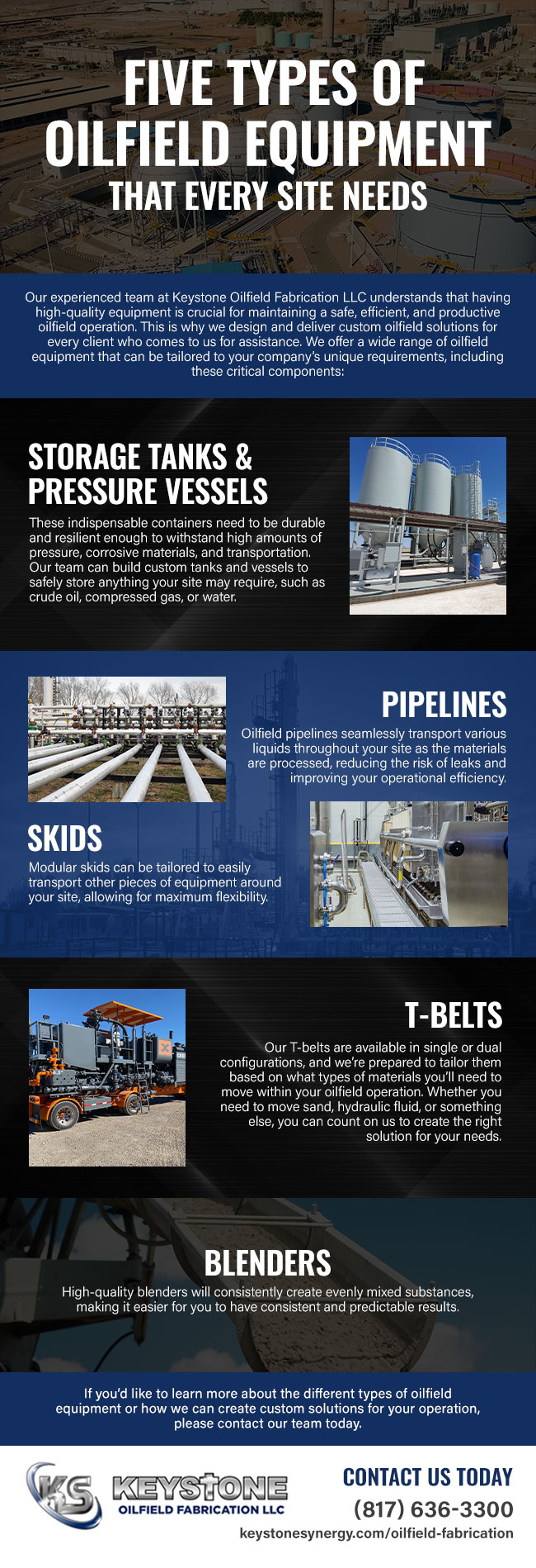 Five Types of Oilfield Equipment That Every Site Needs [infographic]